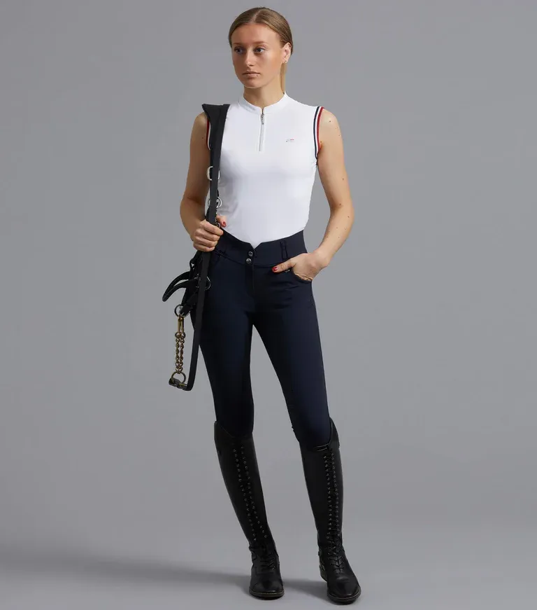 PEI Alito Ladies Sleeveless Riding Top (White)