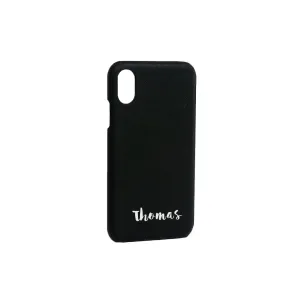 Phone Case - Black Saffiano Leather - (iPhone Cases)