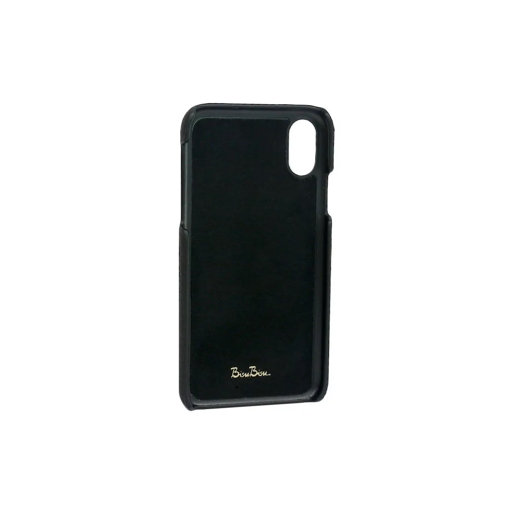 Phone Case - Black Saffiano Leather - (iPhone Cases)