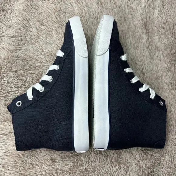 Polo Ralph Lauren Brisbane Hi 91691 Kids Sneaker Navy Size 1.5