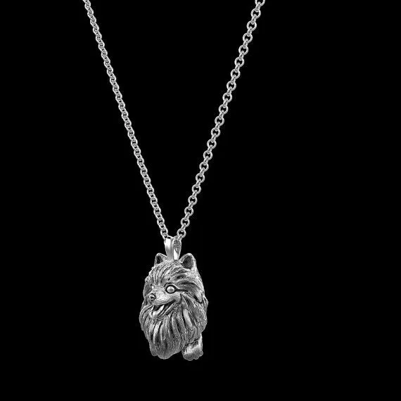 Pomeranian Jewelry Puppy Face Charm