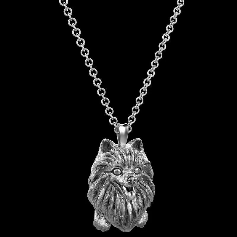 Pomeranian Jewelry Puppy Face Charm