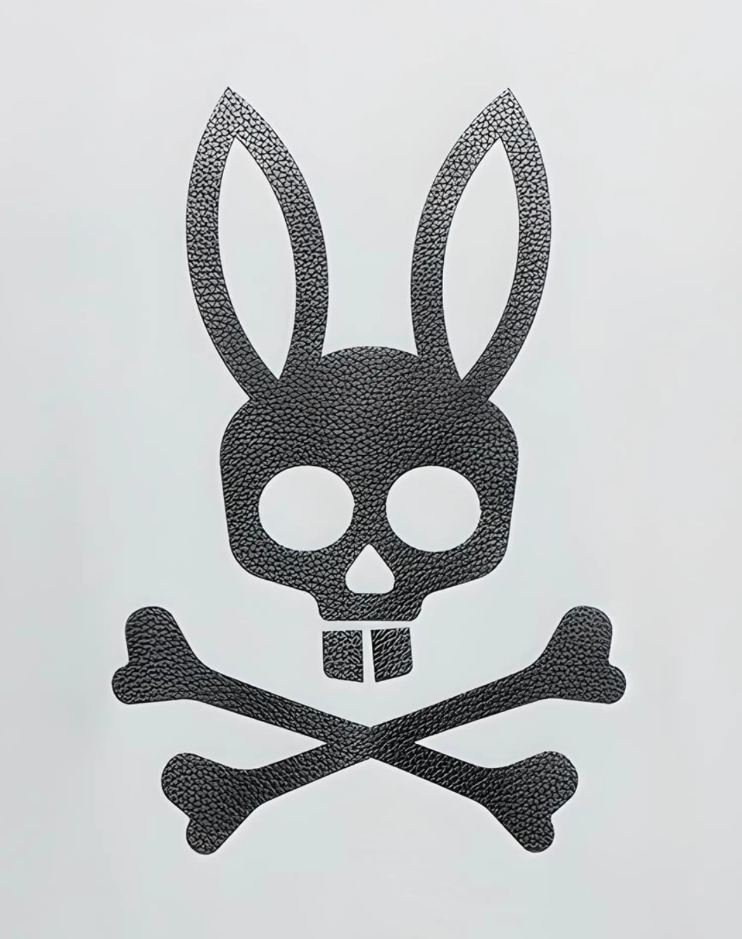 Psycho Bunny Payson Leather Print Graphic Tee - Micro Chip