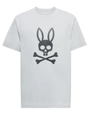 Psycho Bunny Payson Leather Print Graphic Tee - Micro Chip