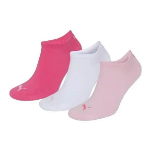 Puma Plain Sneaker Socks 3 pack Pink