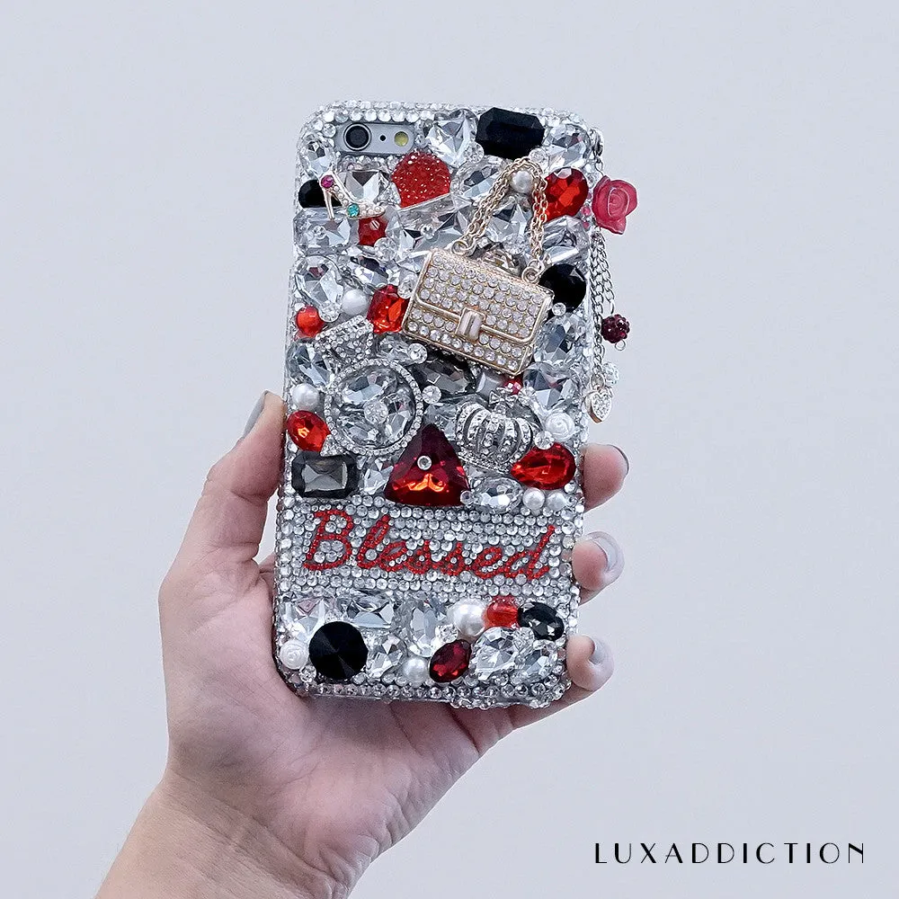 Queen of Fashion Hearts Personalized Name & Initials Design (style PN_1113)