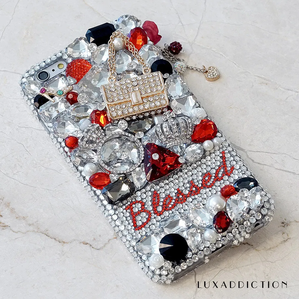 Queen of Fashion Hearts Personalized Name & Initials Design (style PN_1113)