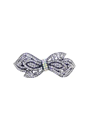 Rhinestone Bow Barrette