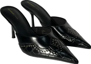 River Island Black Pointed Slip On Heels UK 5 EU 38 👠