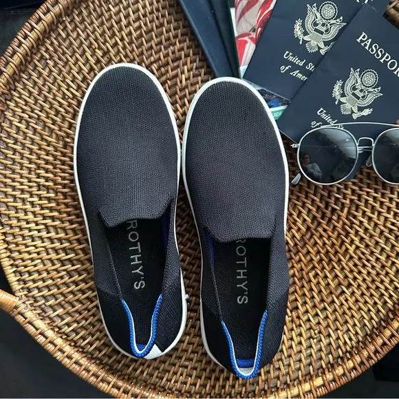 ROTHY’S Black The Original Slip On Sneaker Size 6