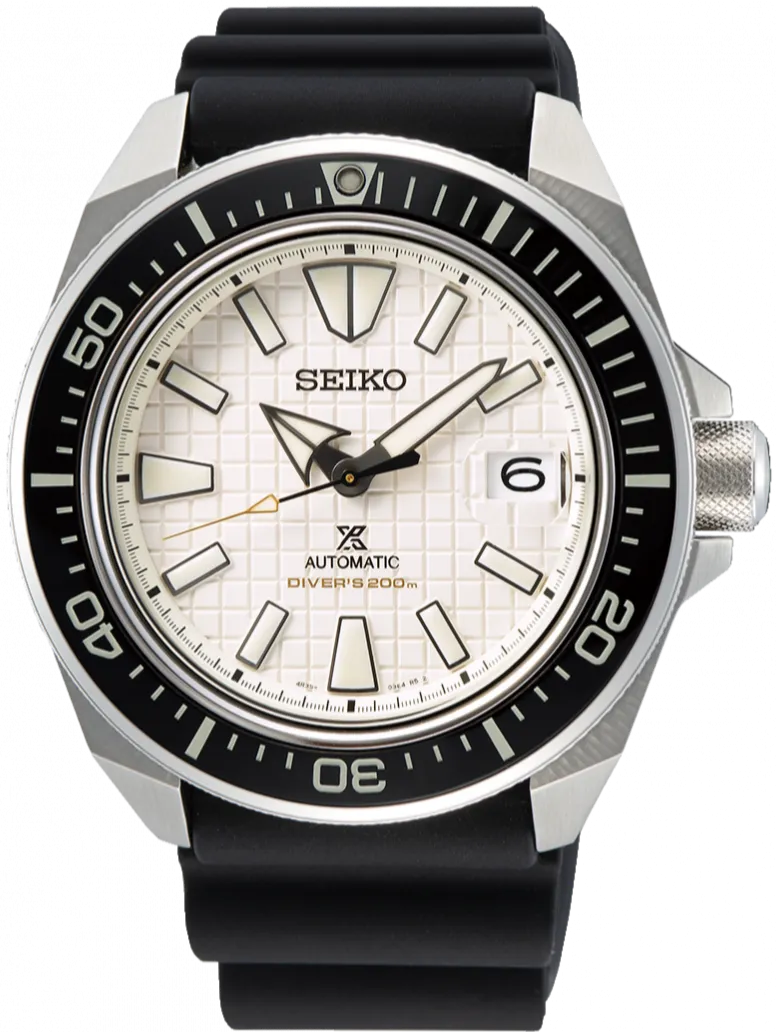 Seiko Prospex Automatic 200M Diver "White Tile" Dial King Samurai SRPE37