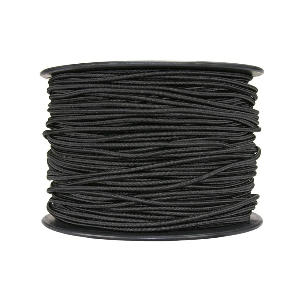 Shock Cord 6mm (1/4inch) Per Metre Black