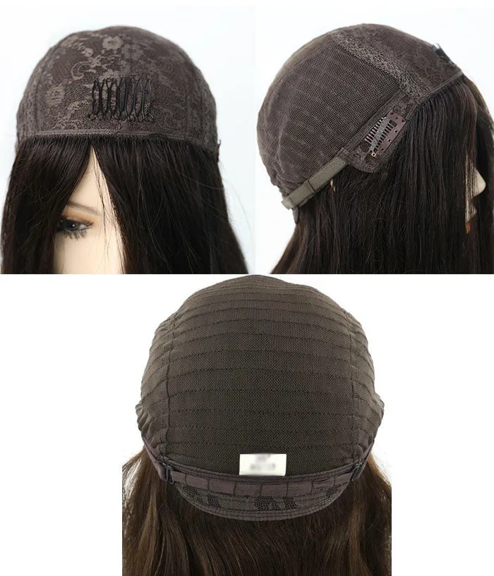 Short Cut Wavy Skin Top Wig