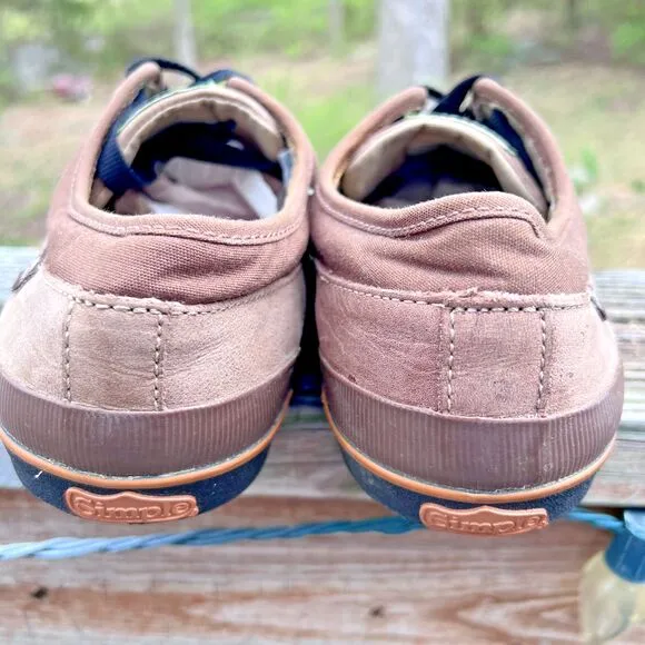 Simple Brand Leather Eco Sneaker Original Skate Shoe Mens Size 11 Brown Street