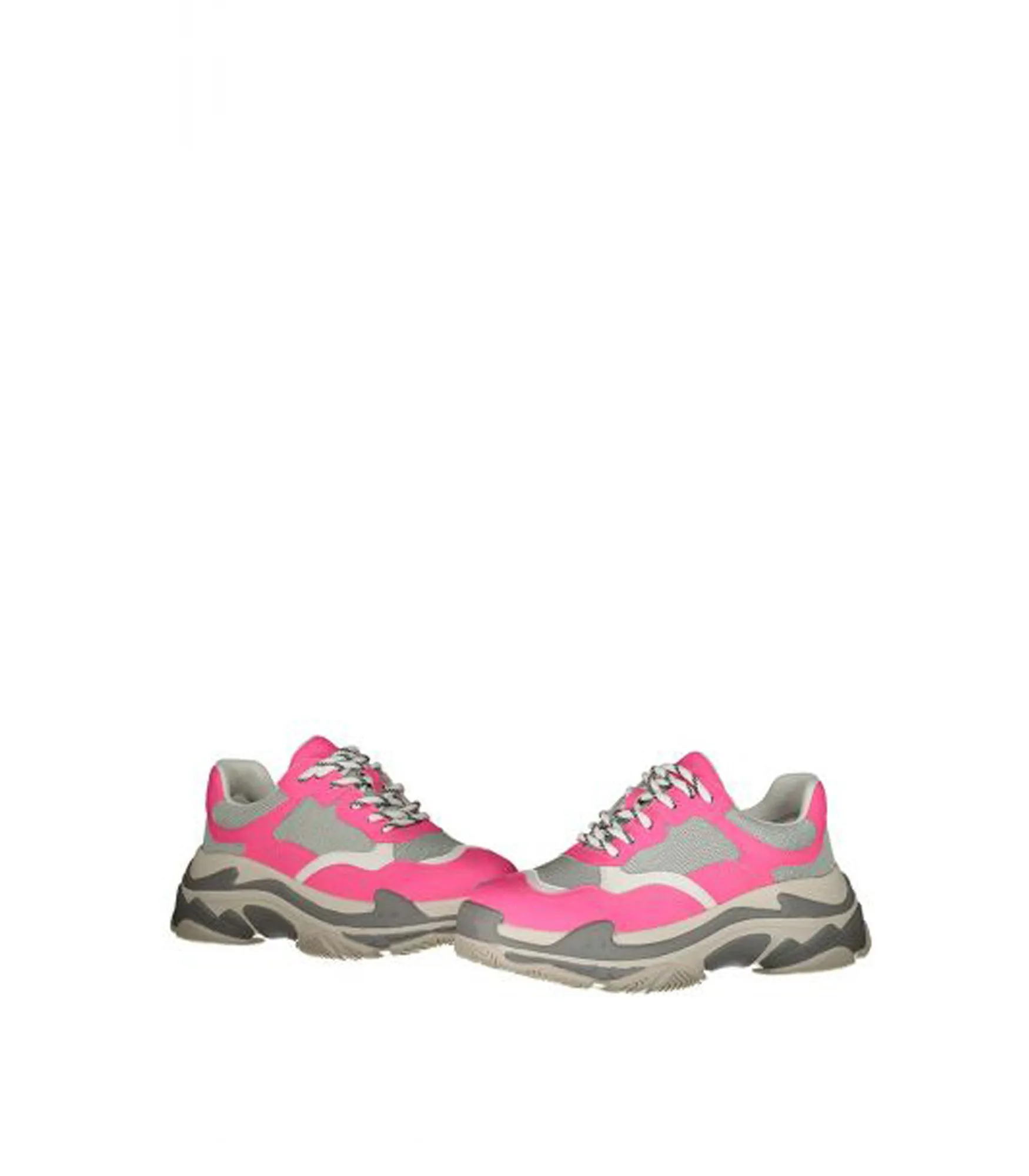 Sneaker Allacciata A Fondo Alto Pelle