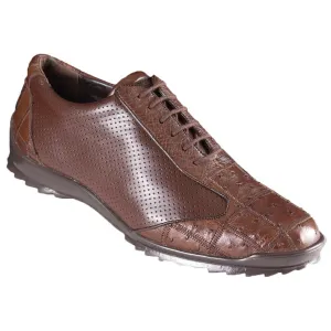 Sneaker Casual Avestruz Cafe Zig-Zag