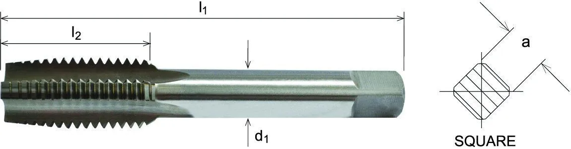 SOMTA - Series 511 HSS Metric Tap M33 x 3.0 Taper (Fine) Short Hand Tap