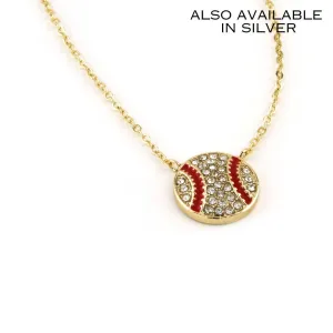 Sporty Necklace Baseball