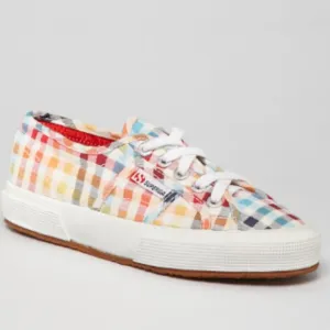 Superga 2750 Cotu classic plaid sneaker tennis shoe  size 8.5