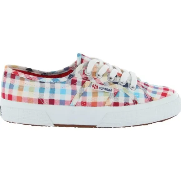 Superga 2750 Cotu classic plaid sneaker tennis shoe  size 8.5