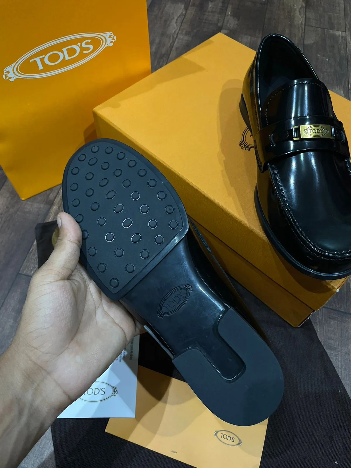 TODS || PREMIUM CALF LEATHER SHOES /BLACK