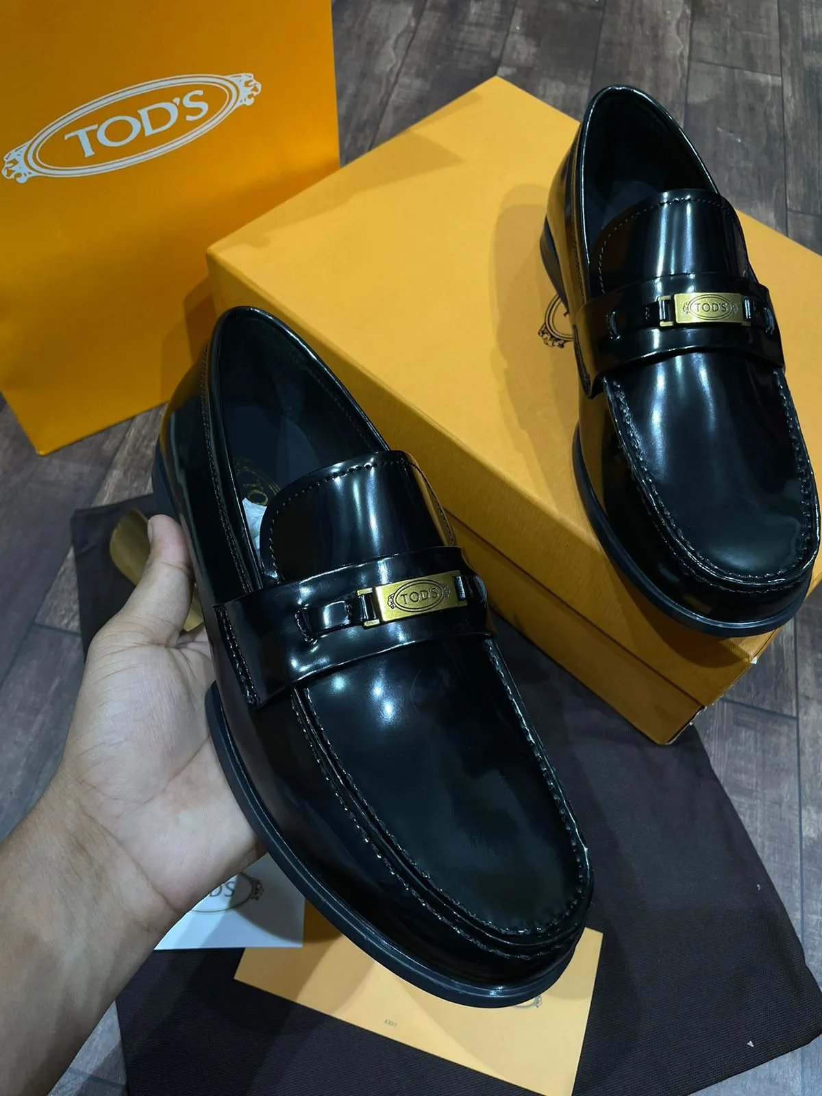 TODS || PREMIUM CALF LEATHER SHOES /BLACK