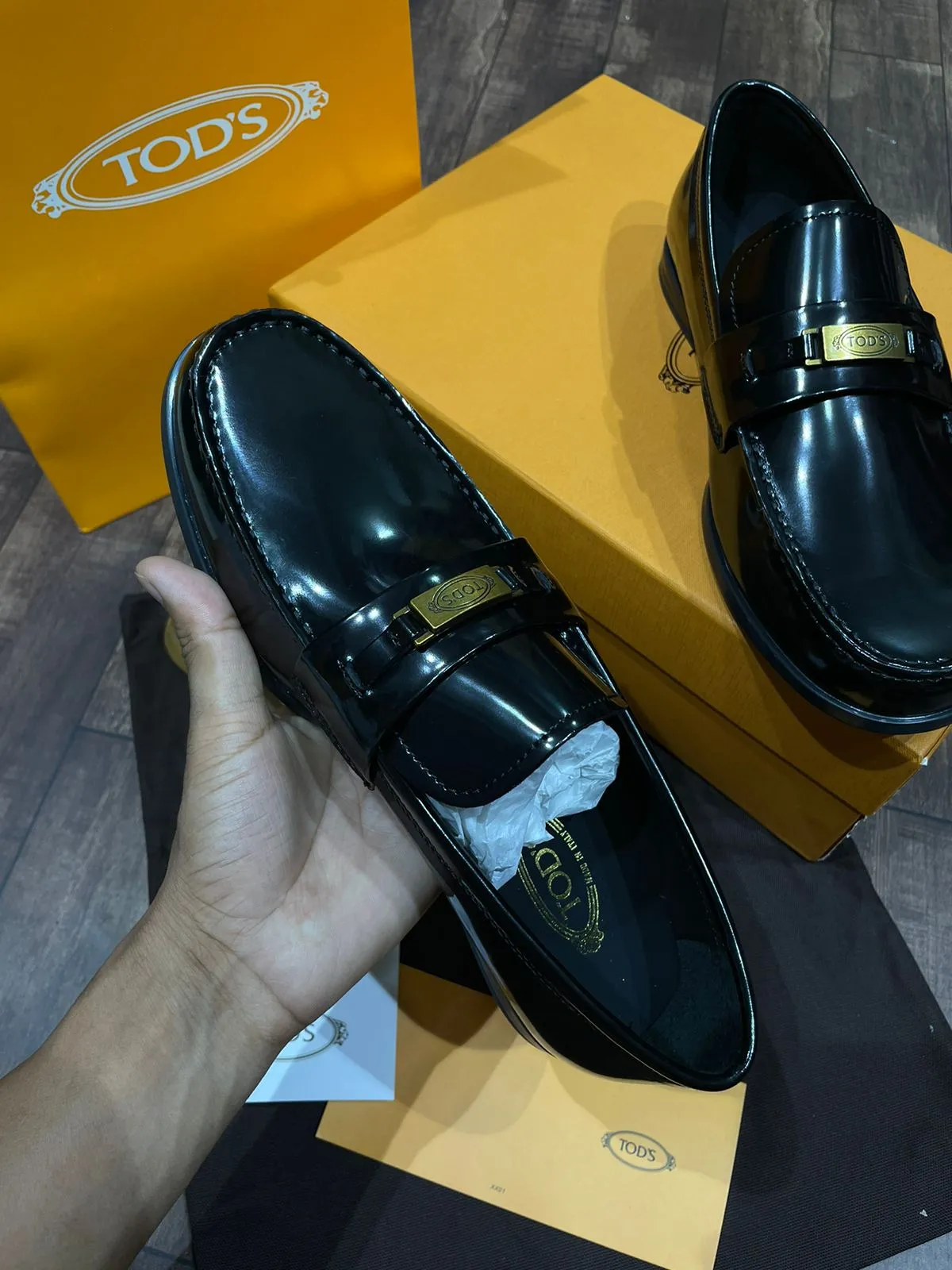 TODS || PREMIUM CALF LEATHER SHOES /BLACK