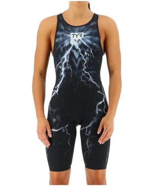 TYR Women's Venzo Phantom Oblivion Openback Swimsuit- Black
