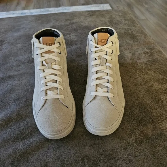 UGG Unisex Cali Fringe Suede Leather High-Top Sneaker
