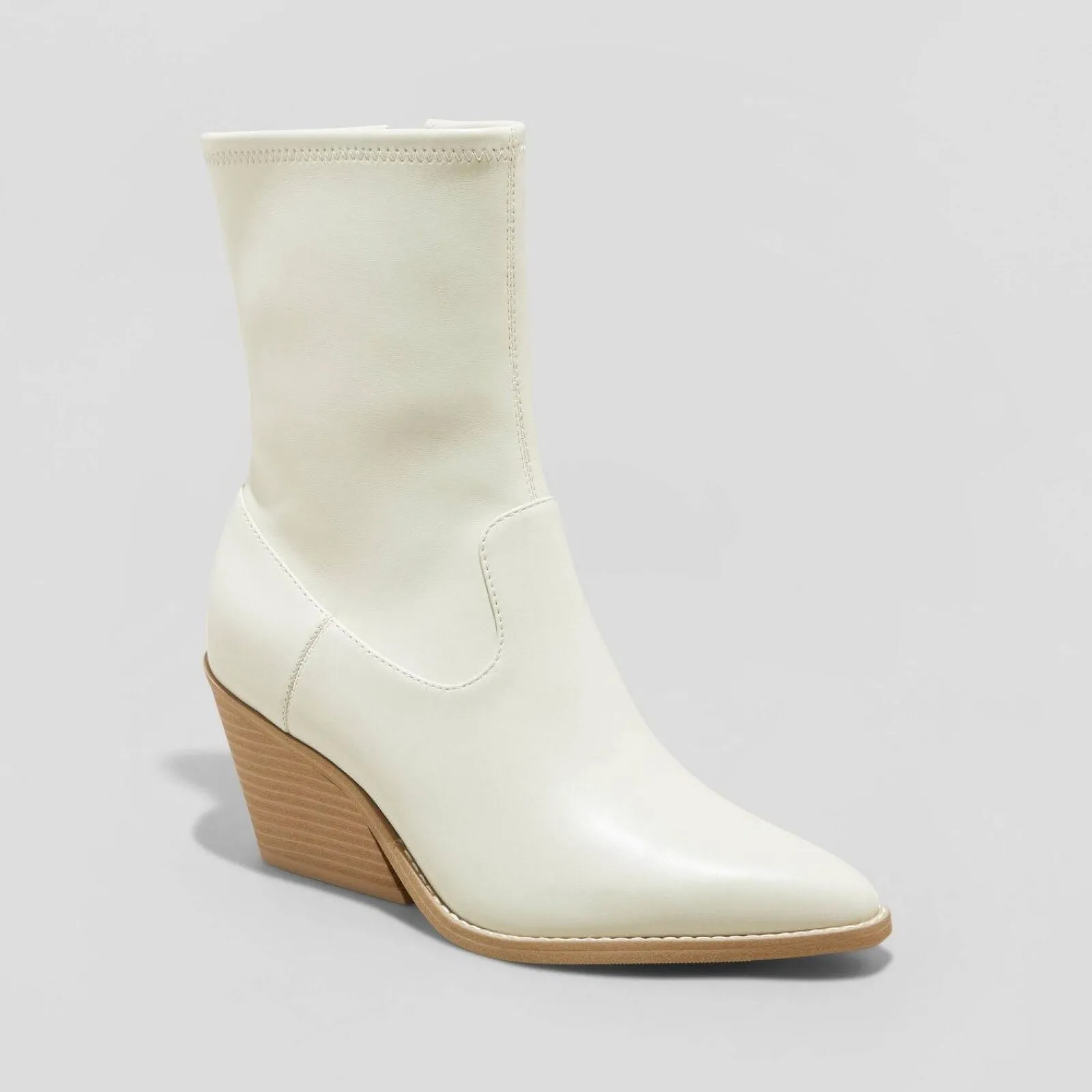 Universal Thread Women's Aubree Ankle Boots 88375051 Off-White Ivory 8.5M