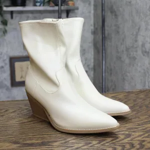 Universal Thread Women's Aubree Ankle Boots 88375051 Off-White Ivory 8.5M
