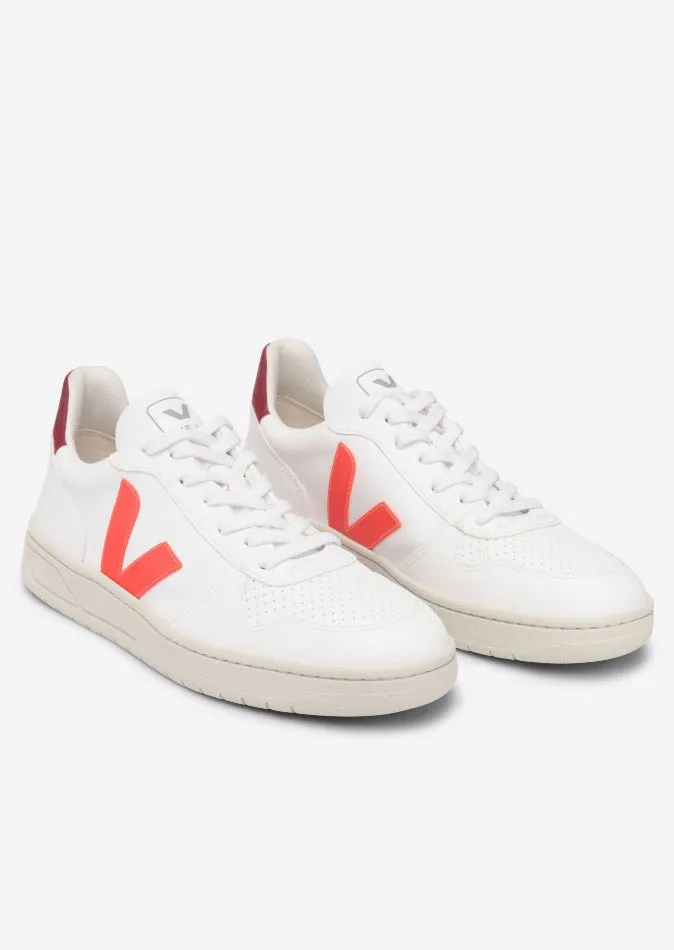 Veja V10 Cwl White Orange Fluo Marsala