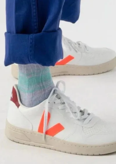 Veja V10 Cwl White Orange Fluo Marsala