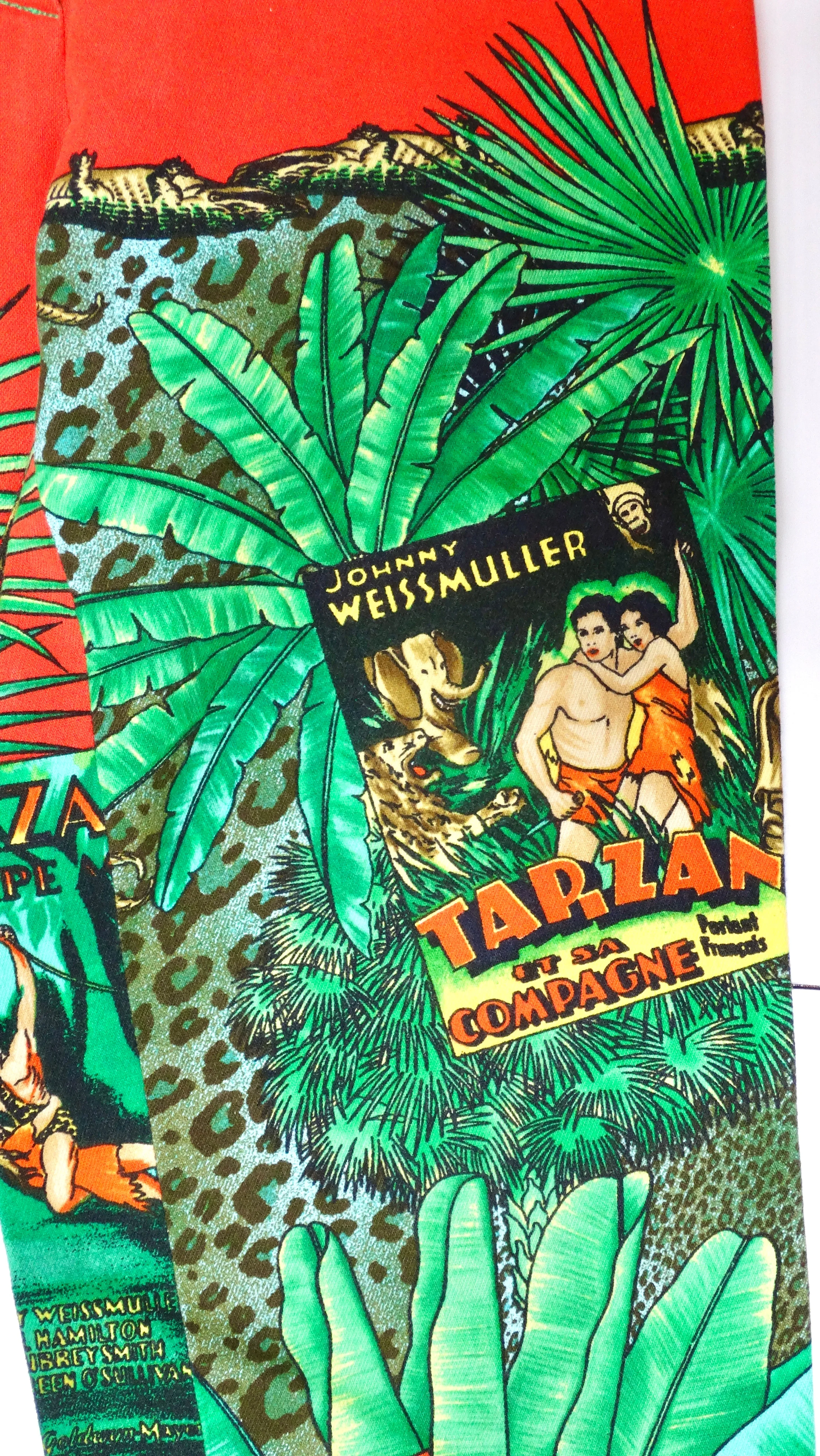 Versace 1990's Tarzan Print Jeans