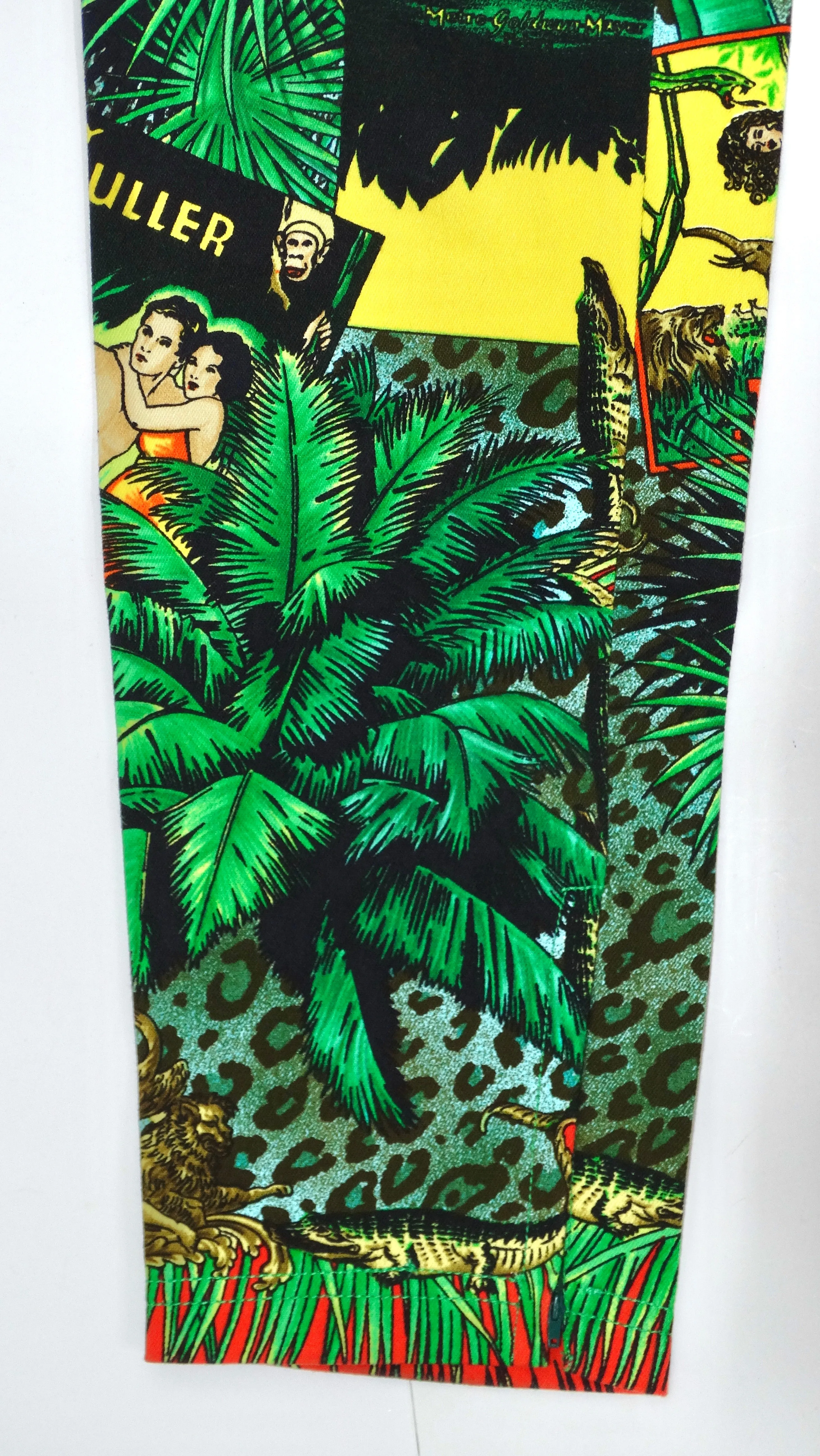 Versace 1990's Tarzan Print Jeans