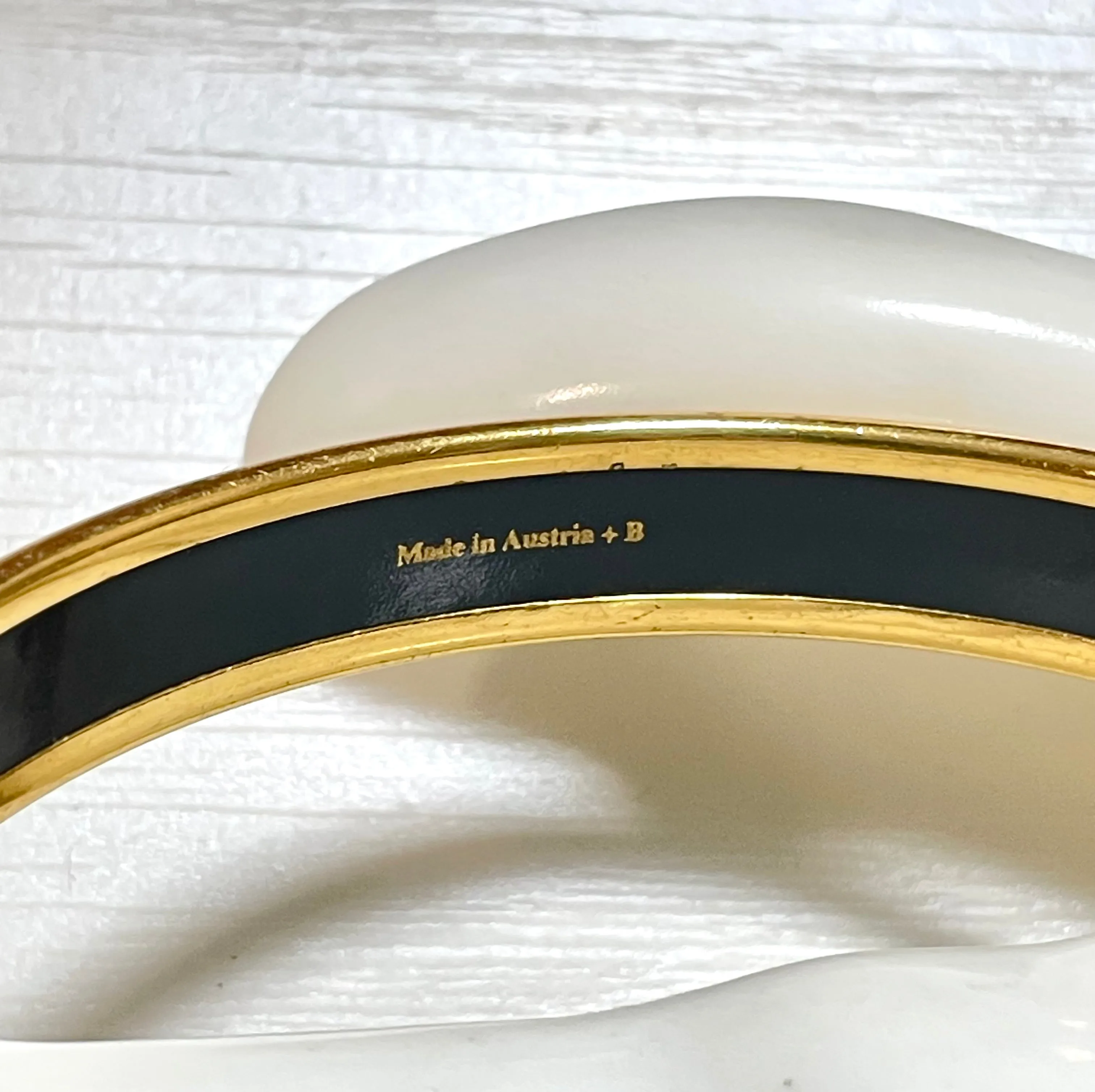Vintage Hermes yellow cloisonne enamel bangle with star, cloud, and arabesque design. Classic bracelet. 070128ac4