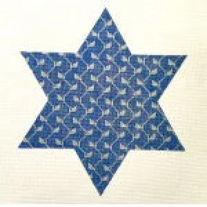 WG11849 - 9" - 6 Pointed Star of David - Silver